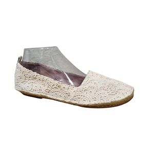 Clarks Women's Clovelly Sun Espadrilles‎ - Cream Lace Size 8